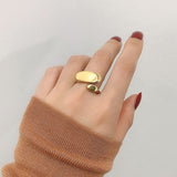 Irregular Circle Flat Ring