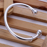 Cuff Bangle with a Hoop