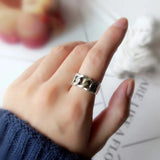 Vintage Silver Chain Ring