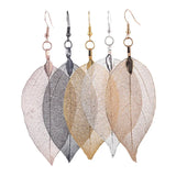 Bohemian Long Leaf Earrings