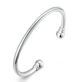 Cuff Bangle with a Hoop