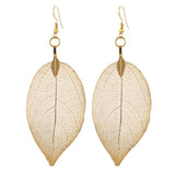 Bohemian Long Leaf Earrings