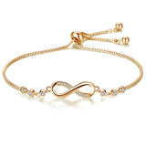 Box Bracelet with Infinity Charm