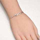 Box Bracelet with Infinity Charm