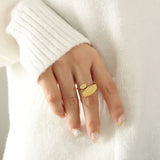 Irregular Circle Flat Ring