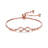 Box Bracelet with Infinity Charm