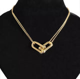 Two Half Lock Intercepted Necklace