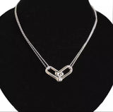 Two Half Lock Intercepted Necklace