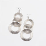 Big Round Swing Earrings