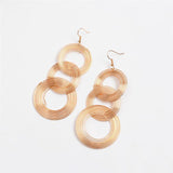 Big Round Swing Earrings