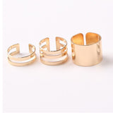 3 Pieces Fashion Rings Set