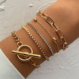 Elegant 5 Bracelets Set